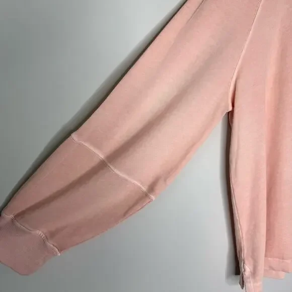 Madewell | NEW Relaxed Long Sleeve Raglan Tee Pale Blush Size Small - Picture 4 of 10